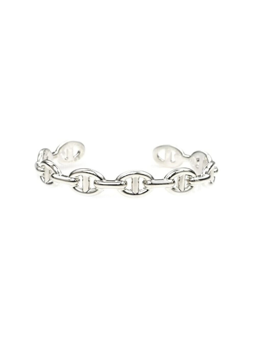 Hermes Bangle Chaine D'ancre Enchainee Silver Bracelet